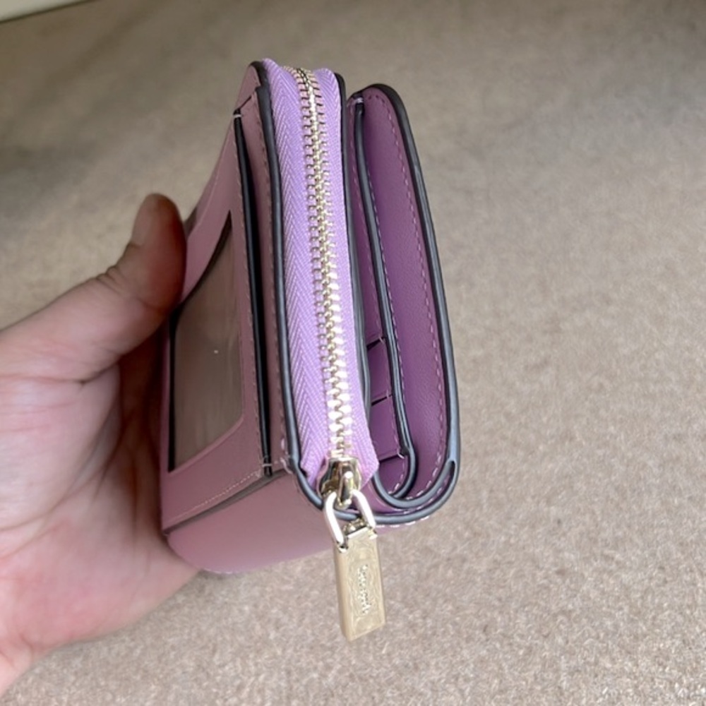 NWT Kate Spade Staci Small Zip Around Wallet (Berry Crea) - Picture 3 of 7